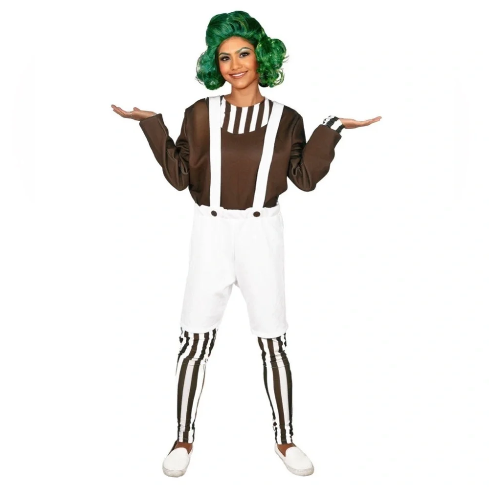 Tipsy Elves Chocolate Factory Worker 3pc Costume - Size M - Brown/Green‎ - NWT - Picture 2 of 7